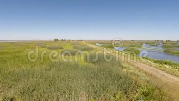 加州水草田及污物道的摄影视频的预览图