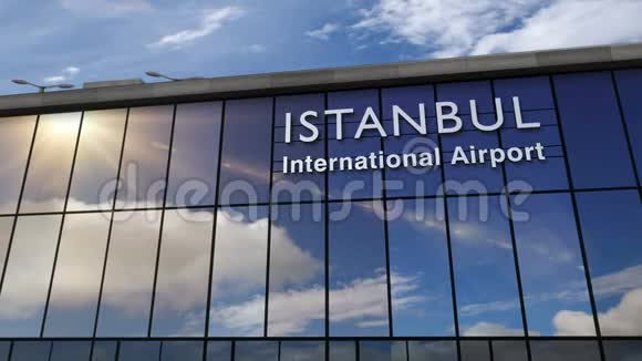 飞机降落在伊斯坦布尔视频的预览图