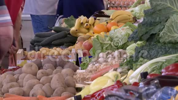蔬菜自由市场的细节视频的预览图