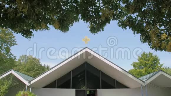 基督教堂建筑立面视频的预览图
