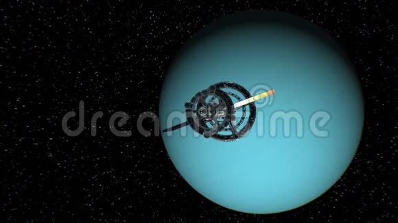 伟大的宇宙飞船从天王星星球返回视频的预览图
