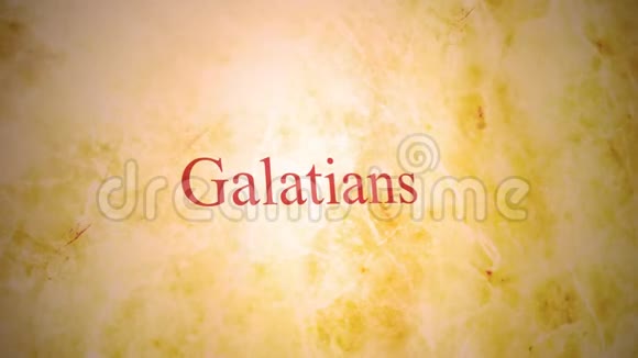 圣经系列新约的书籍加拉太书视频的预览图