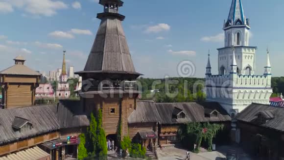俄罗斯莫斯科伊兹梅洛沃克里姆林宫圣尼古拉教堂新教堂建在视频的预览图