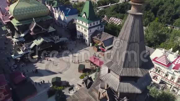 俄罗斯莫斯科伊兹梅洛沃克里姆林宫圣尼古拉教堂新教堂建在视频的预览图