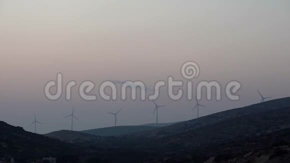 希腊岛上的风能视频的预览图