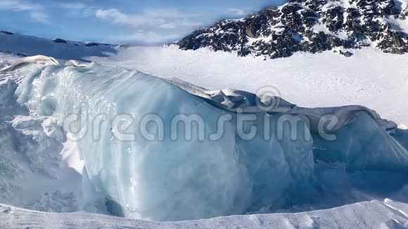 全球变暖司徒拔冰川融冰视频的预览图
