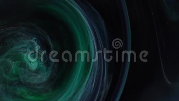 4K镜头抽象银河彩漆油墨扩散迷幻视频的预览图