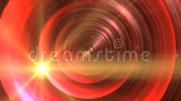 空间中抽象红色隧道视频的预览图