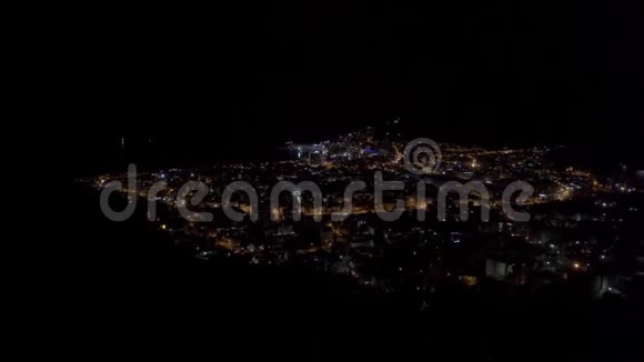 巴德瓦市夜间全景拍摄视频的预览图