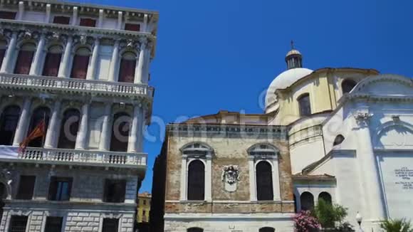 参观圣盖里亚教堂乘船游览威尼斯大运河观光视频的预览图