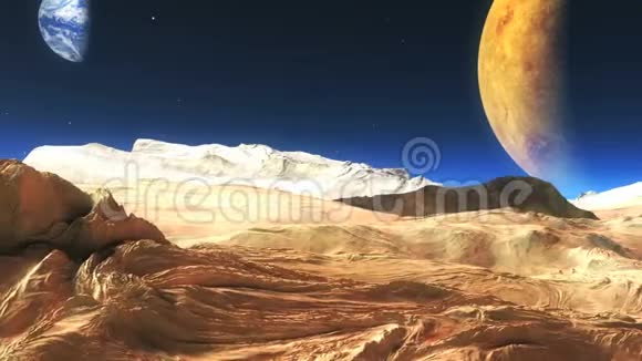 火星表面在太空视频的预览图