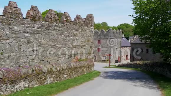 著名的拍摄地北爱尔兰贝尔法斯特附近的城堡沃德视频的预览图