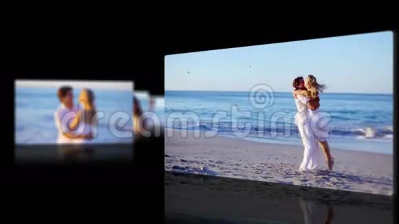 海滩上的蜜月视频的预览图