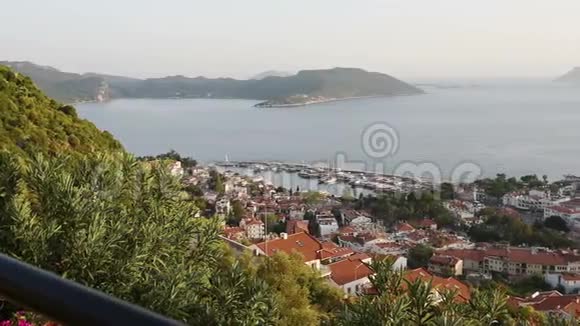 土耳其阿拉尼亚全景从顶部看视频的预览图