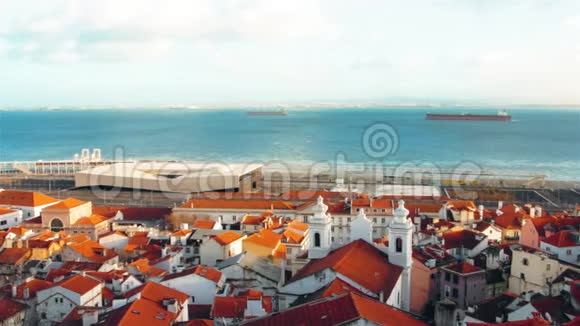 葡萄牙里斯本古建筑城市景观城市景观视频的预览图