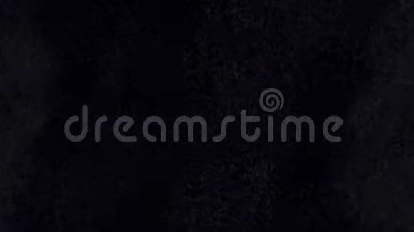 白色粒子在黑色背景上的运动框架抽象粉尘覆盖纹理视频的预览图