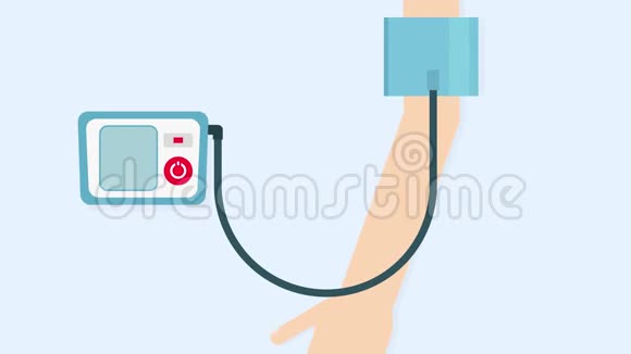 血压测量12080心脏病2D动画视频的预览图