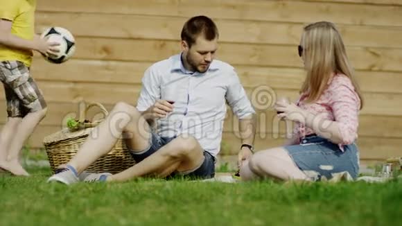 夏日的家庭野餐视频的预览图