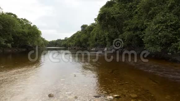 委内瑞拉亚马孙州尤塔季河河床视频的预览图