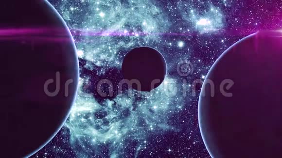 外层空间的三颗行星视频的预览图