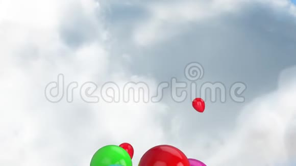云天上的气球视频的预览图