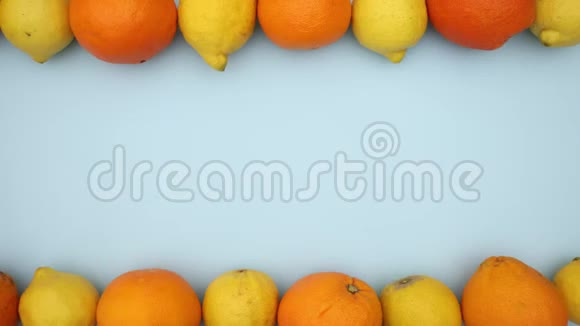橙色和柠檬舞蹈停止动作视频视频的预览图