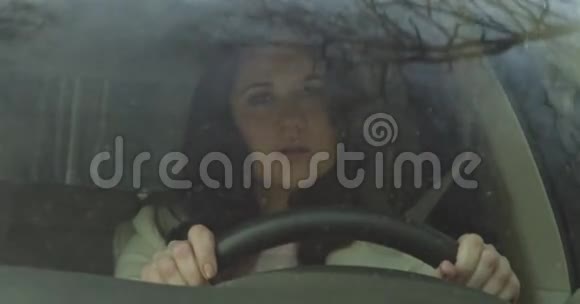 哭泣的女人开车视频的预览图