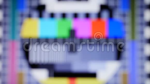 电视静态噪声色条信号视频的预览图