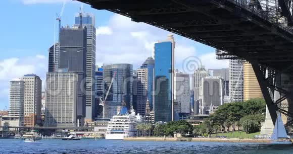 悉尼澳大利亚市中心和海港大桥4K视频的预览图