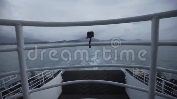 摄像头在船上时间推移行动摄像头巡航海洋快乐海洋闭路电视安全监视视频的预览图