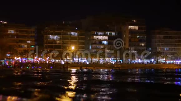 地中海沿岸的夜城视频的预览图