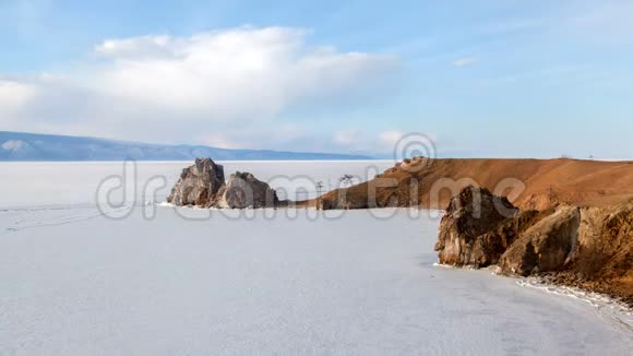 贝加尔湖博克汉角景观时间推移视频的预览图