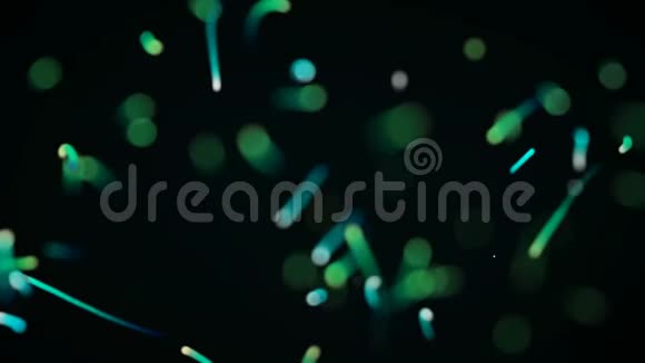 显微镜下的微生物病毒彩色图形背景环视频的预览图