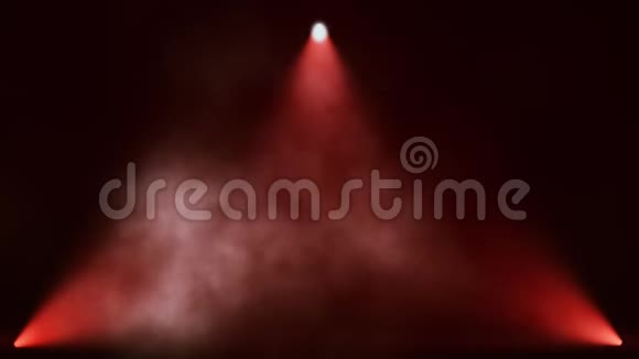 红三角舞台灯光和烟雾VJ循环运动背景视频的预览图