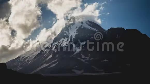 KazbekMqinvartsveri山格鲁吉亚第三高峰50338米可能的活火山最高的视频的预览图