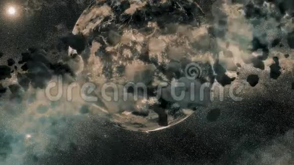 两颗行星小行星视频的预览图