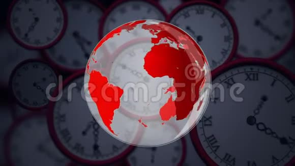 带地球仪的时钟视频的预览图