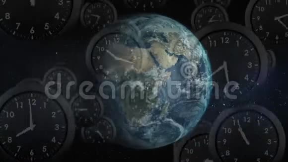 带地球仪的时钟视频的预览图