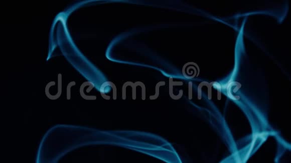 黑色背景上的霓虹灯烟雾视频的预览图