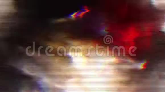 彩色几何未来派噪声彩虹背景视频的预览图