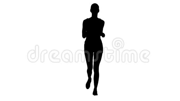 美丽的女人奔跑视频的预览图
