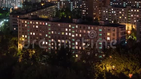 莫斯科市居住城区时间推移视频的预览图