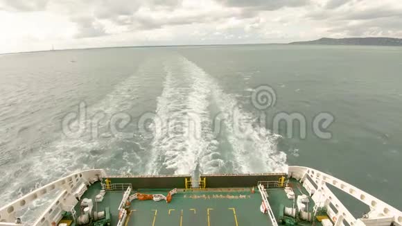 渡轮离开都柏林港爱尔兰视频的预览图