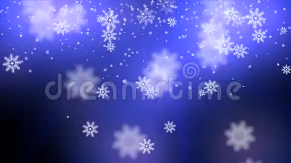 冬季雪花视频的预览图