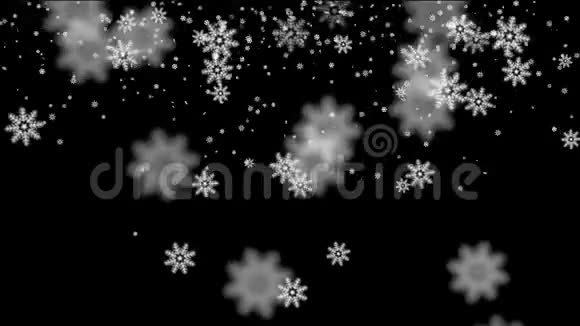 冬天的雪花视频的预览图
