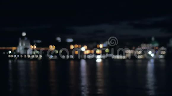 博克夜城模糊的照片视频的预览图