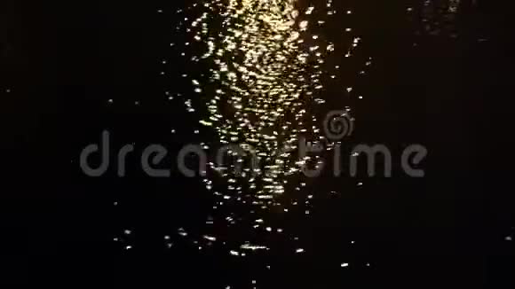 水夜背景上的灯光视频的预览图