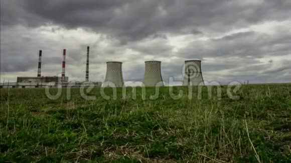 发电厂时间推移工业领地发电生态灾难595视频的预览图