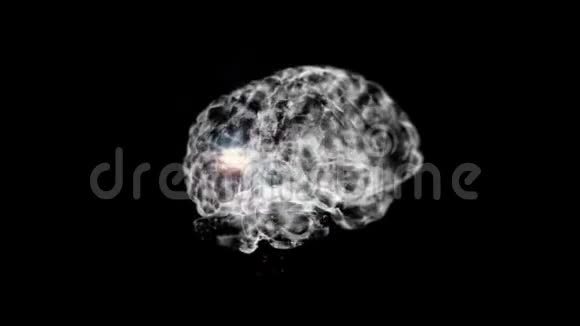 神经元系统黑环的大脑视频的预览图