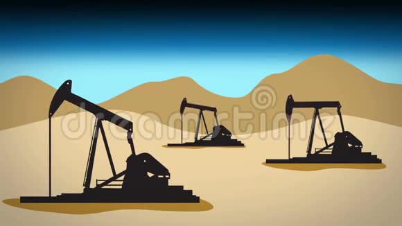 沙漠油田1蓝视频的预览图